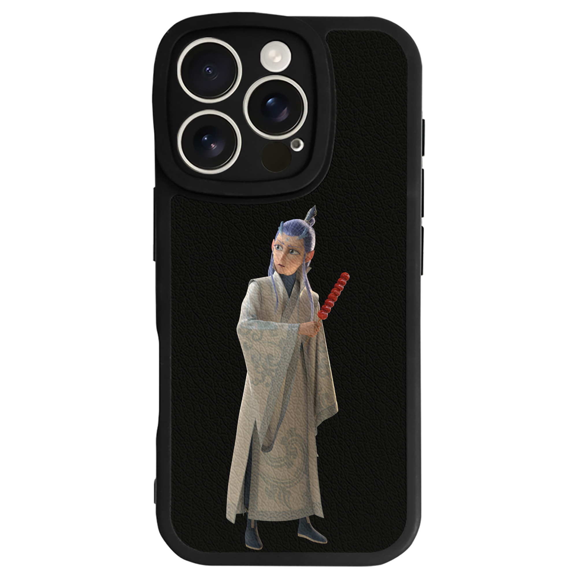 （画像用） Ne Zha 2 ナタ 魔童の大暴れ 【iPhone 16シリーズ対応】シリコンスマホケース（レザー調） 材質：シリコン